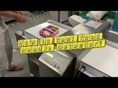 Empfindliches Touch Screen Lebensmittelproduktions-Fließband Metalldetektor für Nahrung